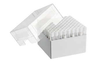 艾本德儲存盒 9 × 9, 可放置 81  個螺旋蓋（凍存）管， 4  –  5  mL，2  件，高 102  mm，4  英寸，聚丙烯材料，可耐受最低 -86  °C，可高溫高壓滅菌，帶蓋子并具有
